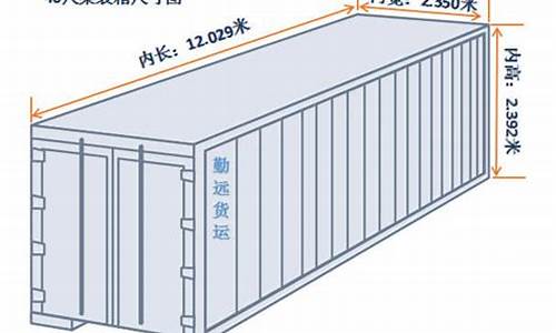 集装箱40尺高柜尺寸图_集装箱40尺高柜尺寸图片